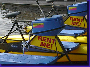 Hydrobike pedal powered waterbikes create lineups to ride and cost nothing to operate!...burn calories instead of gas!