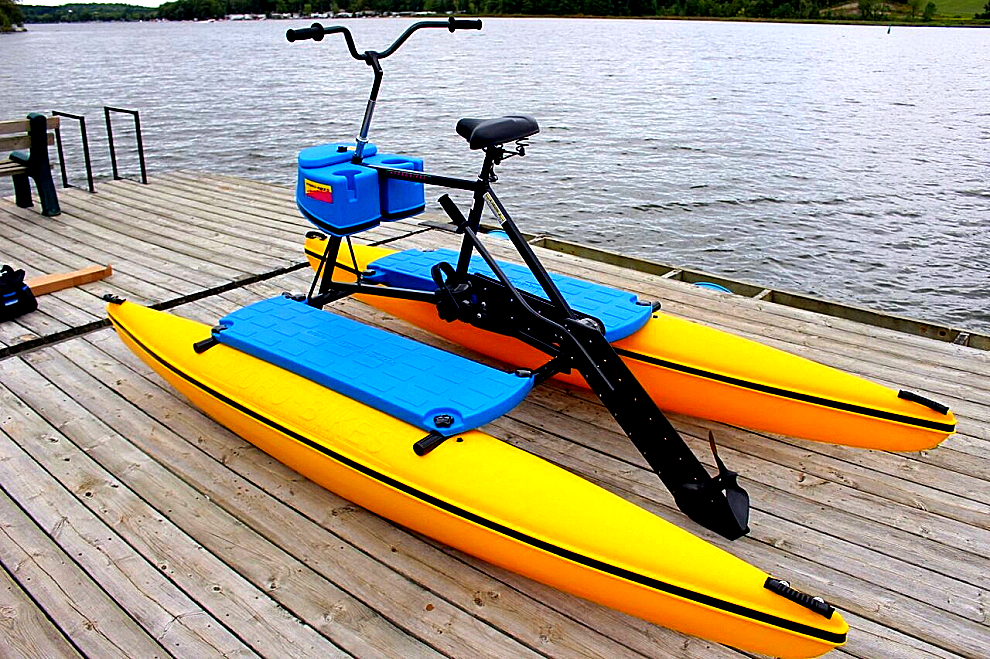 aqua bike with basket