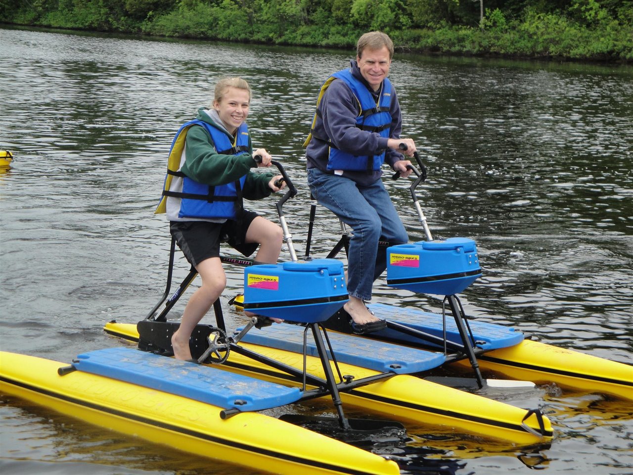 Hydrobikes fishing: Hydrobike water bikes go where other small fishing  boats can't.